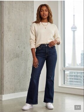 Levi's Indigo High-Rise Wide Leg Jeans